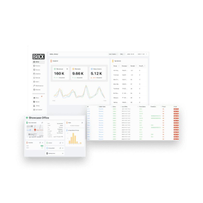 Afbeelding van het Brick dashboard